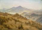 Mountains in the Rising Fog 1835 Art Print