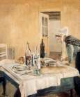 Breton Serving Girl 1896 Art Print