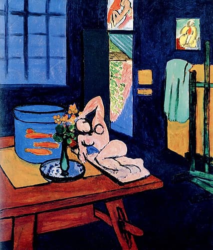 Interior with Goldfish 1912 Art Print