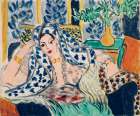 Odalisque in a Black Armchair 1942 Art Print