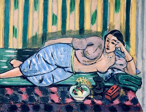 Odalisque with Red Box 1927 Art Print