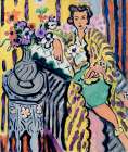 Odalisque with Yellow Persian Robe and Anemones 1937 Art Print