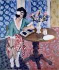 Reading Woman at a Table 1921 Art Print