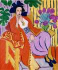 Red Robe and Violet Tulips 1937 Art Print