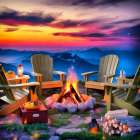 Campfire Fantasy III Art Print