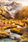 Mountain Fantasy V Art Print