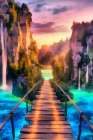 Lake Fantasy II Art Print