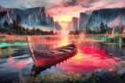 Lake Fantasy IV Art Print