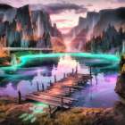 Lake Fantasy VIII Art Print