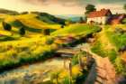 Farm Fantasy I Art Print