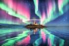 Northern Lights Fantasy II Art Print