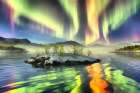 Northern Lights Fantasy IV Art Print