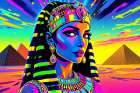 Cleopatra Pop Art I Art Print
