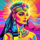 Cleopatra Pop Art III Art Print