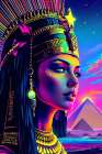 Cleopatra Pop Art XII Art Print