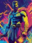 Hercules Pop Art II Art Print