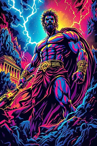 Hercules Pop Art XIX Art Print