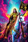 Joan of Arc Pop Art VI Art Print