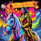 Joan of Arc Pop Art X Art Print