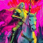 Joan of Arc Pop Art XIII Art Print