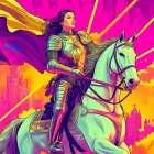 Joan of Arc Pop Art XV Art Print