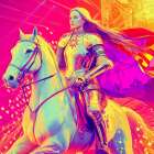 Joan of Arc Pop Art XVI Art Print
