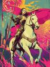 Joan of Arc Pop Art XIX Art Print