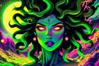 Medusa Pop Art IV Art Print