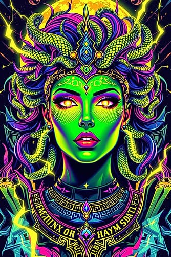 Medusa Pop Art VIII Art Print by Vanessa Knight