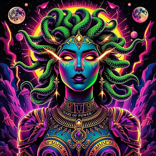 Medusa Pop Art XII Art Print by Vanessa Knight