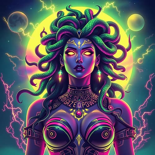 Medusa Pop Art XIII Art Print by Vanessa Knight