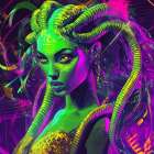 Medusa Pop Art XIV Art Print