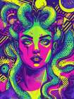 Medusa Pop Art XV Art Print