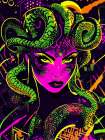 Medusa Pop Art XVI Art Print