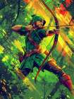 Robin Hood Pop Art IV Art Print