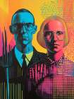 American Gothic Pop Art I Art Print