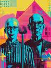 American Gothic Pop Art II Art Print