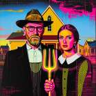 American Gothic Pop Art VI Art Print