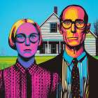 American Gothic Pop Art IX Art Print