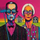 American Gothic Pop Art XIII Art Print