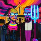 American Gothic Pop Art XIV Art Print
