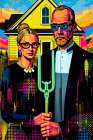 American Gothic Pop Art XVI Art Print