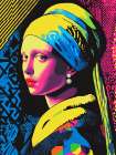 Girl with a Pearl Earring Pop Art VII Art Print