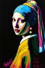 Girl with a Pearl Earring Pop Art XII Art Print