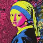 Girl with a Pearl Earring Pop Art XV Art Print