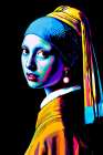 Girl with a Pearl Earring Pop Art XVI Art Print