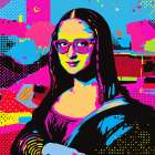 Mona Lisa Pop Art III Art Print