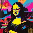 Mona Lisa Pop Art V Art Print