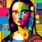 Mona Lisa Pop Art X Art Print