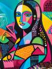 Mona Lisa Pop Art XV Art Print